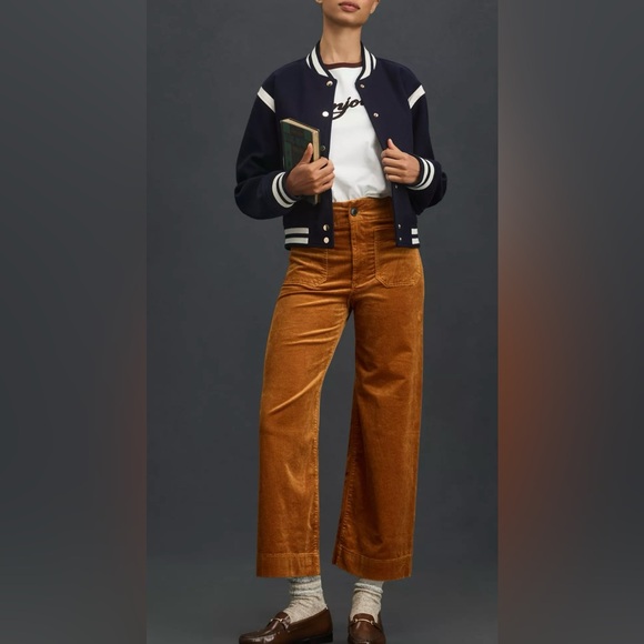 Maeve Pants - NWT Maeve Colette Corduroy Crop Wide-Leg Pant Size 25